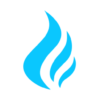 Blue flame favicon total gas logo