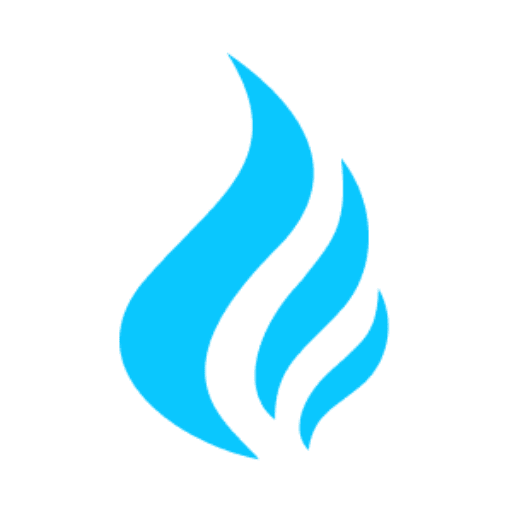 Blue flame favicon total gas logo